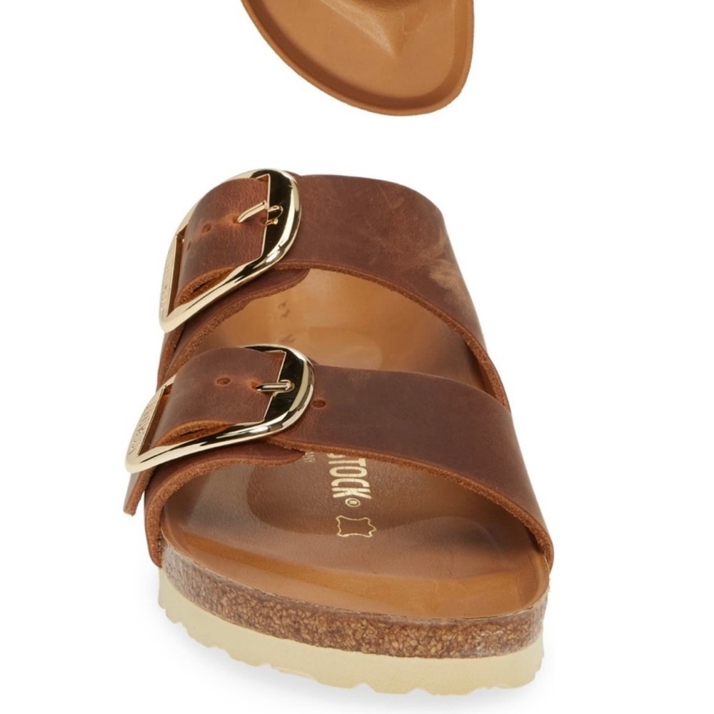 Birkenstock Arizona Big Buckle, Size 41- Cognac Leather